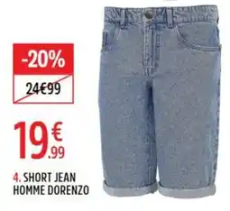 Intersport DORENZO SHORT JEAN HOMME offre