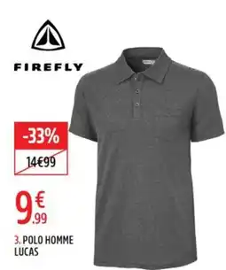 Intersport Firefly polo homme lucas offre