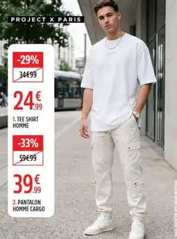 Intersport PROJECT X PARIS TEE SHIRT HOMME offre