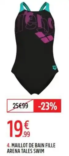 Intersport ARENA MAILLOT DE BAIN FILLE offre