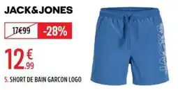 Intersport JACK&JONES SHORT DE BAIN GARCON LOGO offre