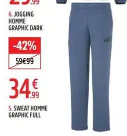 Intersport PUMA SWEAT HOMME GRAPHIC FULL offre