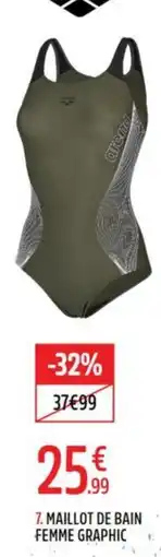 Intersport arena MAILLOT DE BAIN FEMME GRAPHIC offre