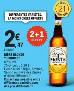 E.Leclerc 3 MONTS BIÈRE BLONDE offre