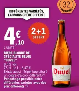E.Leclerc Duvel Bière blonde de spécialité belge offre