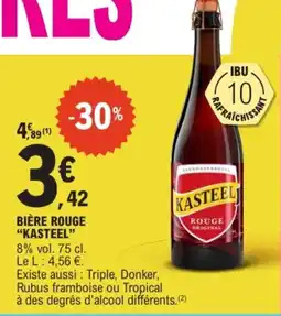 E.Leclerc KASTEEL BIÈRE ROUGE offre