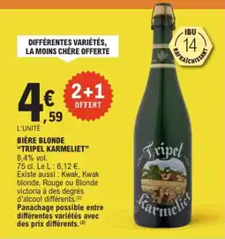 E.Leclerc Tripel Karmeliet offre