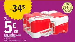 E.Leclerc Kronenbourg Bière blonde d'Alsace offre