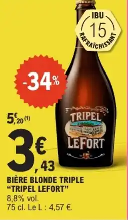E.Leclerc LEFORT TRIPEL offre