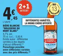 E.Leclerc BRASSERIE DU MONT BLANC BIÈRE BLANCHE offre