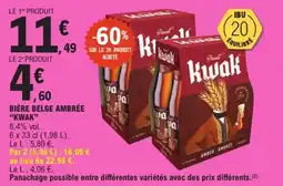 E.Leclerc Kwak Bière belge ambrée offre