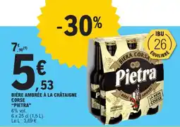 E.Leclerc Pietra Bière ambrée à la châtaigne offre