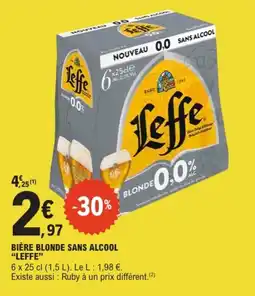 E.Leclerc Leffe BIÈRE BLONDE SANS ALCOOL offre