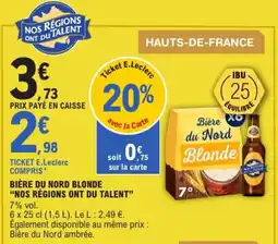 E.Leclerc Bièr du Nord Blonde offre