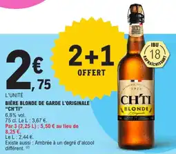 E.Leclerc CH'TI BIÈRE BLONDE offre