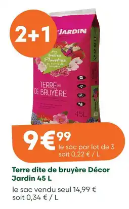 Ma Jardinerie Décor jardin terre dite de bruyère 45 l offre