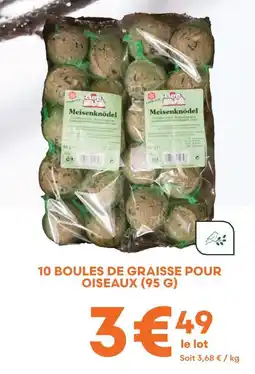 Ma Jardinerie 10 boules de graisse pour oiseaux (95 g) offre