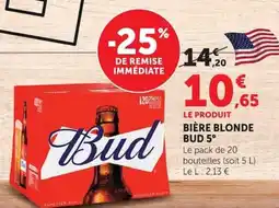 Super U Bud Bière blonde offre