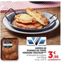U Express VERRIERE TRAITEUR RÂPÉES DE POMMES DE TERRE offre