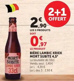 Super U MORT SUBITE LAMBIC KRIEK offre