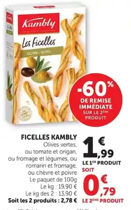 Super U Kambly Les Ficelles offre