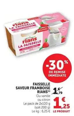 Super U Rians La Faisselle offre