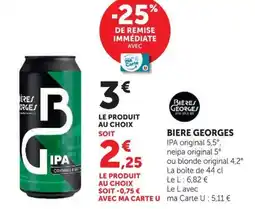 U Express IPA Bières georges offre