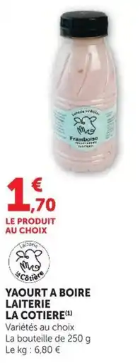 U Express LA COTIERE Yaourt a boire offre