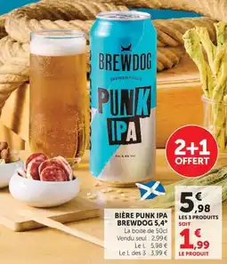 Super U BREWDOG BIÈRE PUNK IPA offre