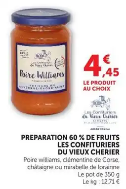 U Express Les Confituriers du Vieux Chérîer Poire Williams offre