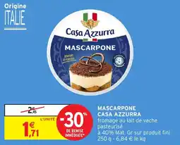 Intermarché Hyper Casa Azzurra Mascarpone offre
