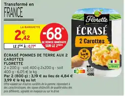 Intermarché Hyper Florette Écrasé offre