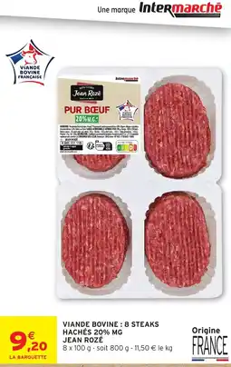 Intermarché Hyper Jean Rozé Pur Bœuf offre