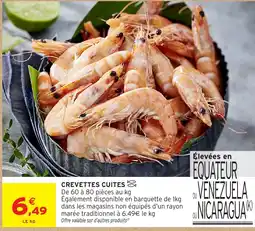 Intermarché Hyper CREVETTES CUITES offre