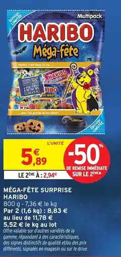 Intermarché Hyper HARIBO MÉGA-FÊTE SURPRISE offre