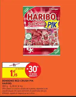 Intermarché Hyper HARIBO BONBONS RED CRUSH PIK offre