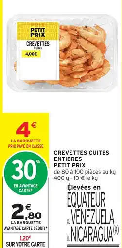 Intermarché Hyper PETIT PRIX CREVETTES offre
