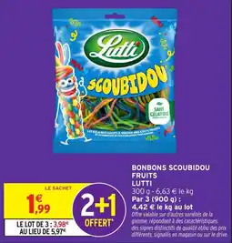 Intermarché Hyper Lutti Scoubidou Fruits offre
