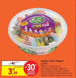 Intermarché Hyper LUTTI HAPPY FIZZ FAMILY offre