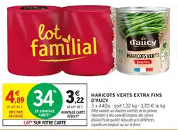 Intermarché Hyper d'aucy Haricots verts offre