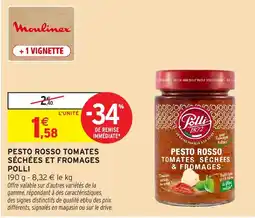 Intermarché Hyper Pollì Pesto Rosso Tomates Séchées et Fromages offre