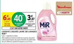 Intermarché Hyper Mir Lessive Laine offre