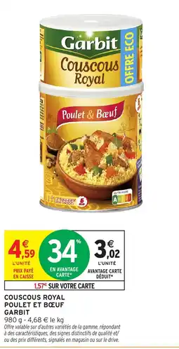 Intermarché Hyper Garbit Couscous Royal offre