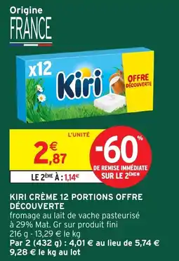 Intermarché Hyper Kiri Crème offre