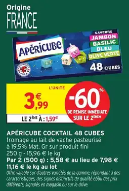 Intermarché Hyper APÉRICUBE COCKTAIL offre
