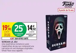 Intermarché Hyper Funko Games Scream Le Jeu offre