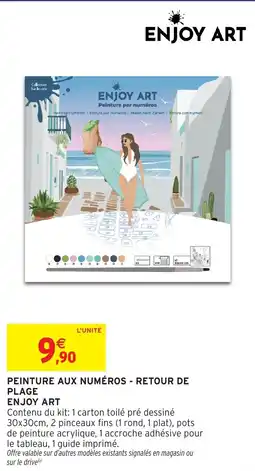 Intermarché Hyper ENJOY ART PEINTURE AUX NUMÉROS - RETOUR DE PLAGE offre