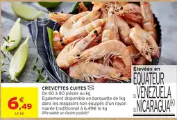 Intermarché CREVETTES CUITES offre