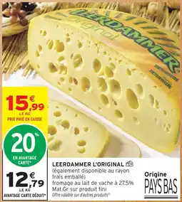 Intermarché Leerdammer l'original offre