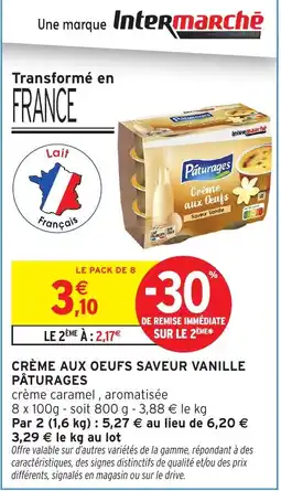 Intermarché Pâturages Crème aux Oeufs offre